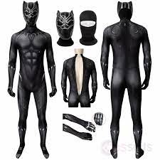 Black Panther Costume T Challa Cosplay Jumpsuit Panther Costume Black Panther Costume Black Panther Character