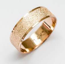 Rose Gold Wedding Band Women S And Men S Wedding Ring 7mm Wide Flat With Sand Roughness Finish An Wedding Rings Wedding Ring Bands Set Gold Wedding Bands Women