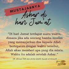 Berdoalah Saat Ashar Di Hari Jum At Doa Allah Beri