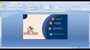 There's also a template for business card with no logo, for personal or professional use. How To Make Business Card Design In Ms Word Visiting Card Design In Ms Word Youtube