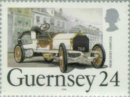 1903 Mercedes Simplex Postzegels Auto S