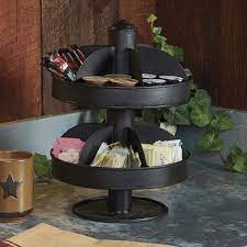 They're versatile and have so many uses from your kitchen to your bathroom. Amazon Com Park Designs 2 Tier Small Organizer Lazy Susan Black