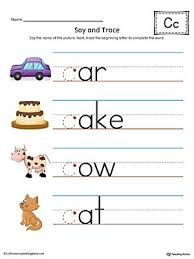 Having an unpleasant sound · cadaverous. Say And Trace Letter C Beginning Sound Words Worksheet Color Letter C Worksheets Preschool Letters Alphabet Letter Worksheets