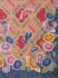 Batik Pekalongan With Hokokai Pattern Full Of Flowers And Colours Kain Lukisan Batik