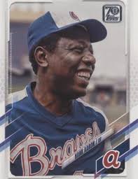 Hank Aaron Die Cut Platinum Players! 2021 Topps PDC-2
