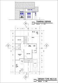 Selain data rumah, anda juga perlu memperkirakan desain denah rumah minimalis tipe 45 sesuai dengan kebutuhan anda. Denah Rumah Type 45 Beserta Tampak Dan Potongan Pdf Seon One Stop Solution