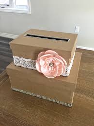 Wedding card box, rustic wooden wedding card holder with 8 modes string light and lace table mat, diy envelop gift money card container with lock for reception decoration, just married (wood color) 3.7 out of 5 stars 8. How To Make A Wedding Card Box B C Guides