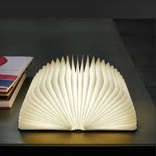 Lumio Booklamp Opens 360 Degrees Orange Usb Charger Led With 500 Lumens Fsc Walnut And Maple In 2020 Book Lamp Book Lights Reading Light