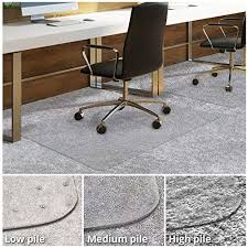 Office Chair Mat For Carpeted Floors Desk Chair Mat For Carpet Clear Pvc Mat In Different Thicknesses And Sizes For Every Pile Type Medium Pile 30 X48 With Lip Office Chair Mat