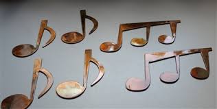 Metal wall decor, piano and music notes, metal piano wall art, music decor 5387. Bronze Treble Clef Musical Note Score Contemporary Metal Wall Art Decor New Sculptures Home Kitchen Powderhousebend Com