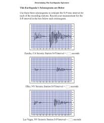 Students will obtain this for. Determining The Earthquake Epicenter This Chegg Com