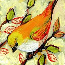 Beautiful Bird Paintings On Canvas Jennifer Lommers Like The Colors And Brush Strokes Bird Artwork Art Canvas Art