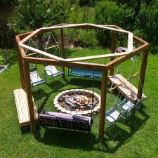 Best swinging bench fire pit from swinging benches around a fire pit amazing diy interior. If There S An Outdoor Garden Extending Behind Or In Front Of Your House You Might Constantly Consider Improving It Fur Fire Pit Swings Backyard Fire Backyard
