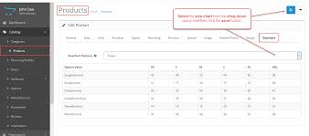 Opencart Size Chart Fashion Retailer Extension