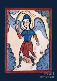 El más cercano a la divinidad el defensor celestial sin derrotas, icono de las peleas y la gloria victoriosa sobre las maldades, nuestro arcángel, tan perfecto y tan limpio, mantenednos firmes contra toda afrontación que se. San Miguel Arcangel St Michael Archangel Aomta Painting By Br Arturo Olivas Ofs