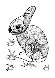 Discover all our printable coloring pages for adults, to print or download for free ! Colorful Rabbit Adult Coloring Page Thriftyfun