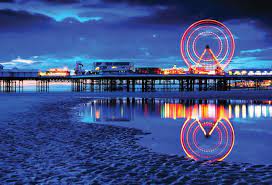 Blackpool Pier At Night Blackpool Pier Blackpool Pleasure Beach Blackpool Blackpool Beach