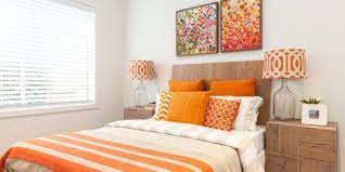 احدث دهانات باللون البرتقالي ودرجاته 2019 بالصور orange bedroom decor bedroom orange orange decor
