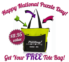 Ease your way into the day with a morning coffee and your free daily penny press crossword! Penny Dell Puzzles Happy National Puzzle Day Celebrate With A Free I D Rather Be Puzzling Tote Yours With Your Online Purchase Of 40 Or More Add The Tote To Your Cart
