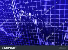 Stock Chart Graph Market Share Prices Stock Photo Edit Now