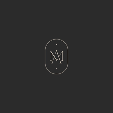 The Mark Created For One Of Our Pre Made Brand Packages Called Mi Amor I Love How Modern And Branding Design Logo Logo Branding Identity Wedding Logo Monogram