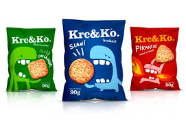 Packaging Pour Krc Ko Crunch Co Journal Du Design Design D Emballage Creatif Design Emballage Alimentaire Emballage Alimentaire