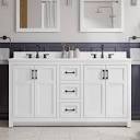 Style Selections Lowry 61-in White Double Sink Bathroom Vanity ...