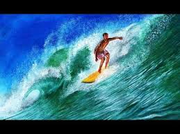 Pintando Surfista Y Olas Pintura Realista Realistic Painting Waves Surf Youtube Realistic Paintings Surfing Waves Surfing