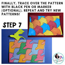 Create tessellations using a note card and other office supplies found in most homes. Create A Simple Tessellation Stem Activities For Kids