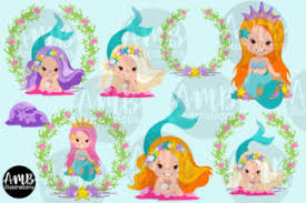 See more ideas about mermaid, cute mermaid, mermaid clipart. Cute Mermaid Clipart Ambillustrations Com