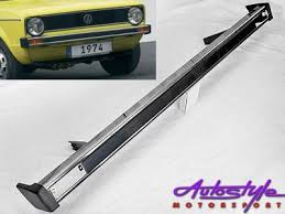 Introduced in europe in 1974 as the golf, and north america soon after as the rabbit, the mk 1 is the first generation of the small family car manufactured and marketed by volkswagen. Vw Mk1 Old School Small Chrome Bumper Autostyle Motorsport South Africa