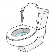 Vector Of Flush Toilet Flush Toilet Toilet Pictures To Draw