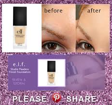 elf studio flawless finish foundation review and tutorial