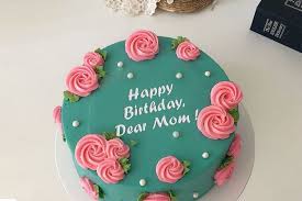 Special happy birthday mother cake with name and photo. Amazing Birthday Cake For Mom With Name