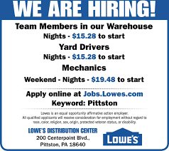 8 hotels near mt pocono, pennsylvania. We Are Hiring Lowe S Distribution Center
