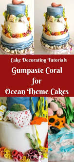 Buy seashell cake decorations and get the best deals at the lowest prices on ebay! How To Make Gumpaste Coral For Ocean Theme Cake Veena Azmanov