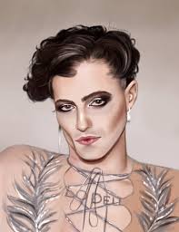 Download Digital Illustration Damiano David's Pretty Face Wallpaper