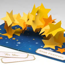 It's best if the paper is blank on one side and colored on the other , so that the lips stand out. Pop Up Card Stars 01 Pop Up Cards Card Star Festival Star Night Sky Night Sky Landscape Birthday C Diy Pop Up Cards Birthday Card Pop Up Birthday Cards Diy