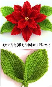 Hakeln Sie 3d Weihnachtsblume Hakeln Weihnachtsblume Crochetflowers Hakeln Sie 3d Weihnachtsblu In 2020 Christmas Crochet Patterns Christmas Crochet Holiday Crochet