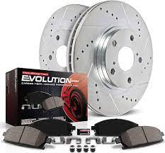 Amazon.com: Power Stop K1335 Front Z23 Carbon Fiber Brake Pads with Drilled  & Slotted Brake Rotors Kit : Automotive