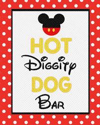 Hot Diggity Dog Bar Mickey Mouse Red Dot Border By Digitaldiva007 Mickey Mouse Clubhouse Birthday Party Mickey Mouse First Birthday Mickey Mouse 1st Birthday