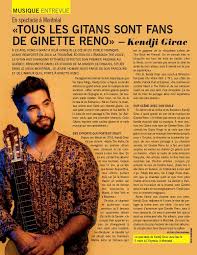 Kendji girac interprète colorgitano à la chanson de l'année 2014. Kendji Girac Fan De Ginette Reno Pressreader