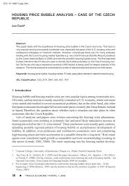 A wide variety of market bubble options are available to you, such as material, plastic type, and color. Pdf Housing Price Bubble Analysis Case Of The Czech Republic