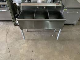 used 3 compartment sink for sale in