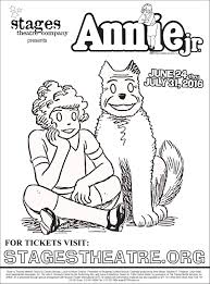Annie Jr Coloring Page Tickets Http Www Stagestheatre Org Upcoming Shows Annie Jr Coloring Pages Coloring For Kids Annie
