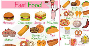 Fast Food List Types Of Fast Food With Pictures 7 E S L