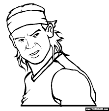 These tennis coloring pages printable shall be a fun filled and learning experience for your kid. Picture Dictionary Nadal Drawing