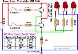 Two Input Or Gate Using Npn Transistor Iamtechnical Com Transistors Electronics Workshop Electronics Basics