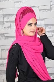 Fusya Tacli Sal Abiye Hazir Turban Moda Stilleri Moda Stil