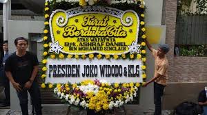 Karangan bunga duka cita 03. Ashraf Sinclair Meninggal Presiden Joko Widodo Dan Keluarga Kirimkan Karangan Bunga Duka Cita Warta Kota